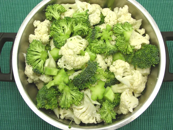 Coliflor y brócoli — Foto de Stock