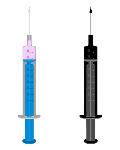 Illustration of filled injections — Stock Photo, Image