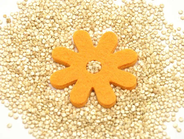 Quinoa en voelde me decoratie — Stockfoto