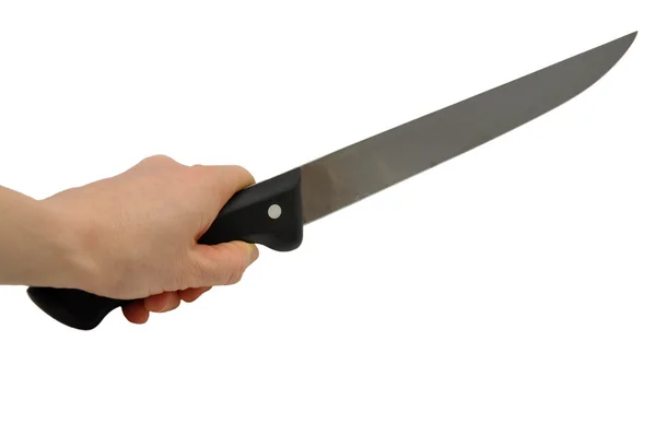 Hand mit Messer — Stockfoto