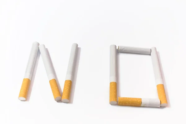 Відмова від сигарети — стокове фото