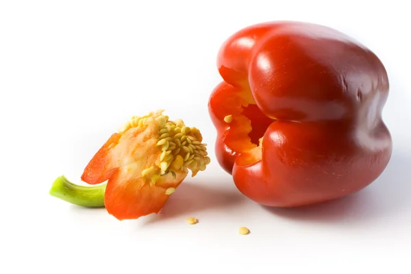 kırmızı biber ve çekirdek kendi payını