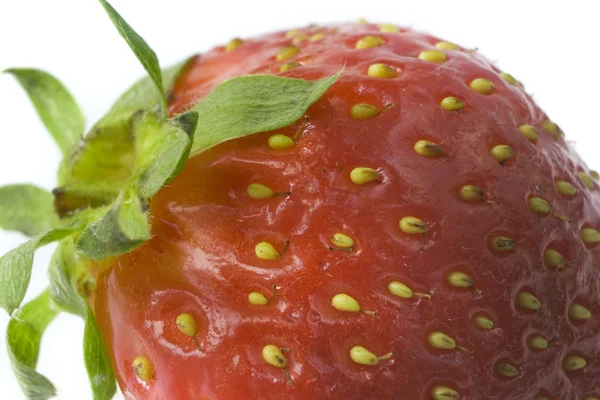 녹색 휴가와 딸기의 베리 로열티 프리 스톡 이미지