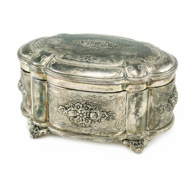 Antik gümüş kutu