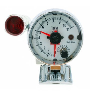 Tachometer with indicator clipart