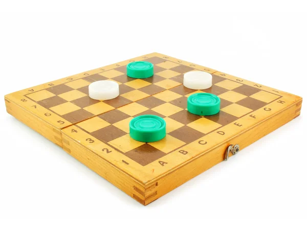 Quadro de xadrez e damas — Fotografia de Stock