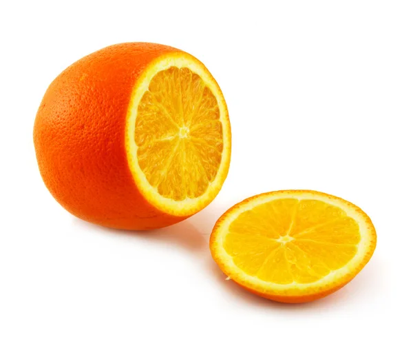 Owoce cytrusowe (pomarańczowy) na białym tle — Zdjęcie stockowe