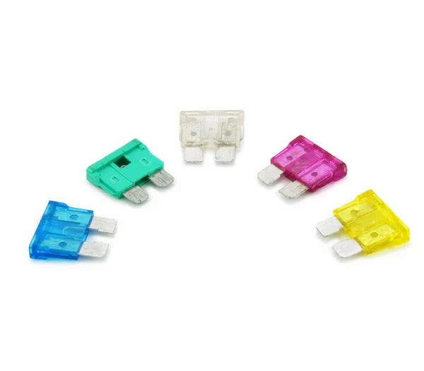Colored safety fuses — Stock Photo, Image