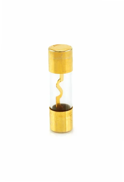 Golden safety fuse — Stock Photo, Image