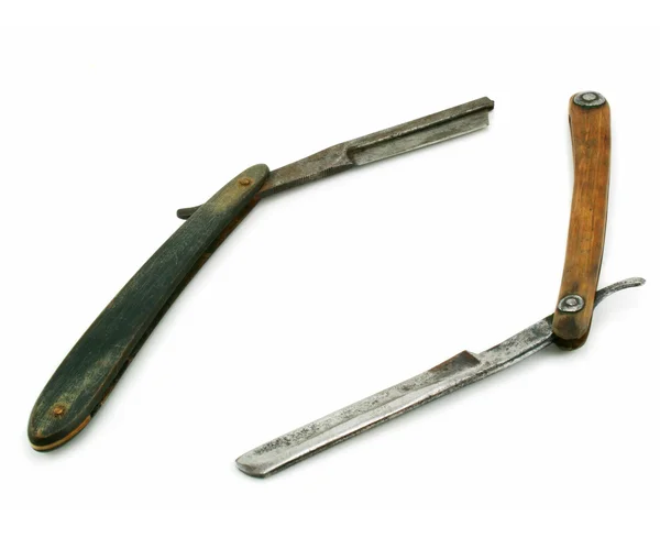 Duas lâminas de corte de madeira — Fotografia de Stock