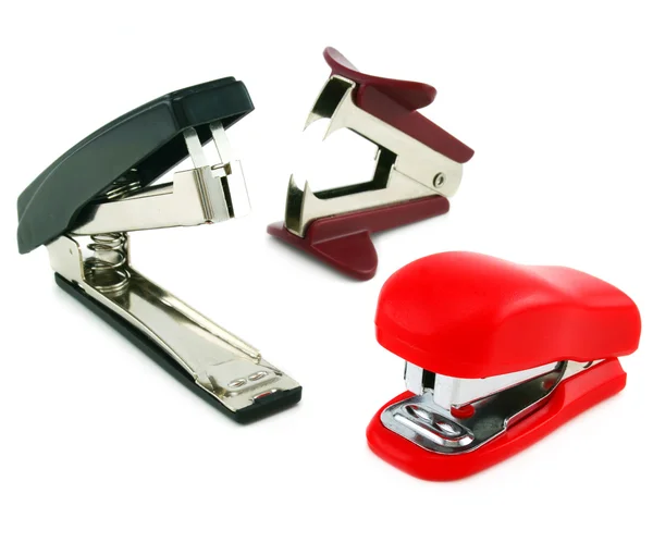 두 개의 스테이플러와 antistapler — 스톡 사진