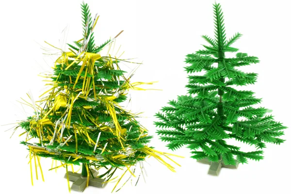 Twee bomen van Kerstmis — Stockfoto
