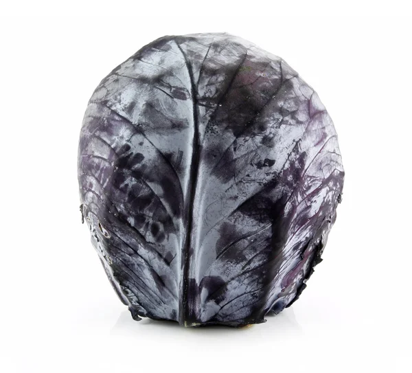 Red Ripe Cabbage Isolated on White — Stock Photo, Image
