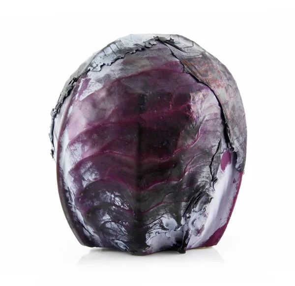 Red Ripe Cabbage Isolated on White — Stock Photo, Image