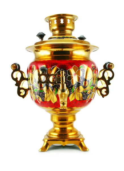 Old golden samovar — Stock Photo, Image