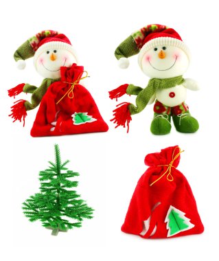 Set of Christmas accessories clipart