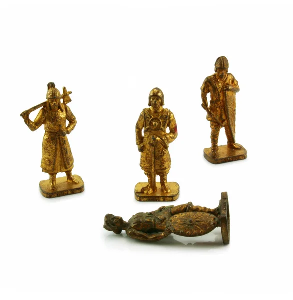Ancient bronze soldiers — Stock Photo, Image
