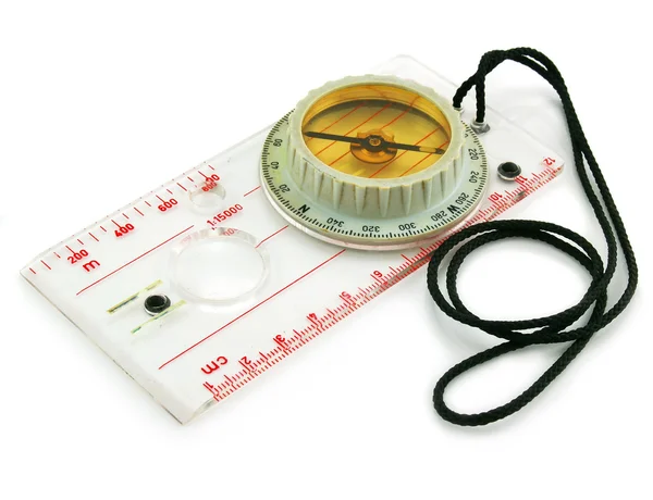 Transparenter Flüssigkeitskompass — Stockfoto