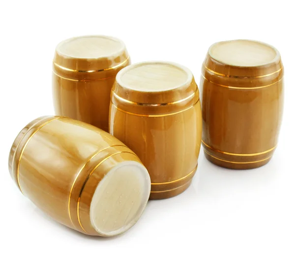 Guld tuns från vinkällaren isolerade — Stockfoto