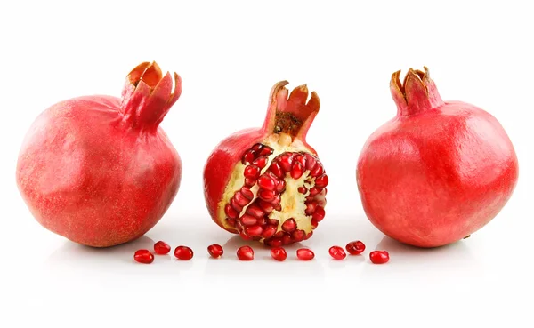 Ripe Sliced Pomegranate Fruit with Seeds — Stock Photo, Image