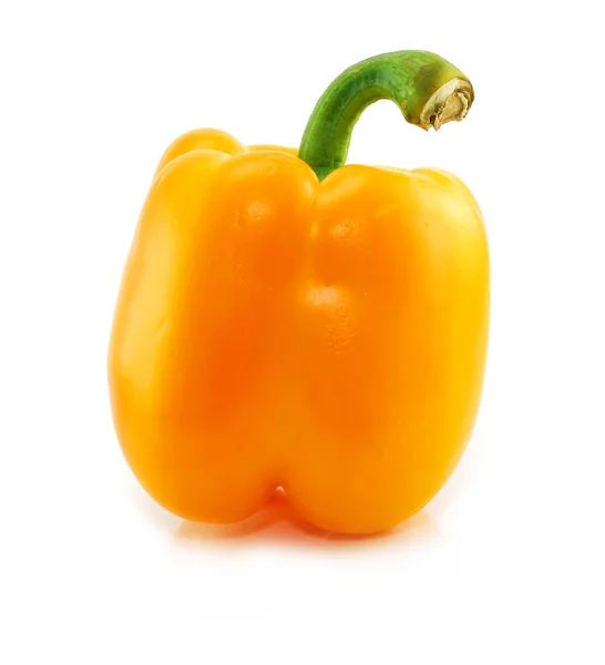 Gekleurde gele paprika geïsoleerd — Stockfoto