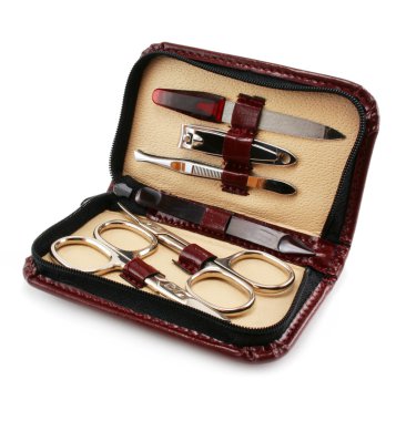 Manicure set case clipart