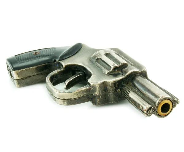 Pistola viva isolada — Fotografia de Stock