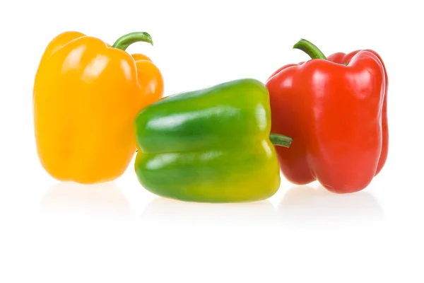 Paprika matura gialla, verde e rossa — Foto Stock