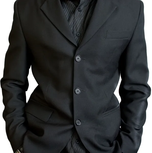 stock image Businessman's black jacket