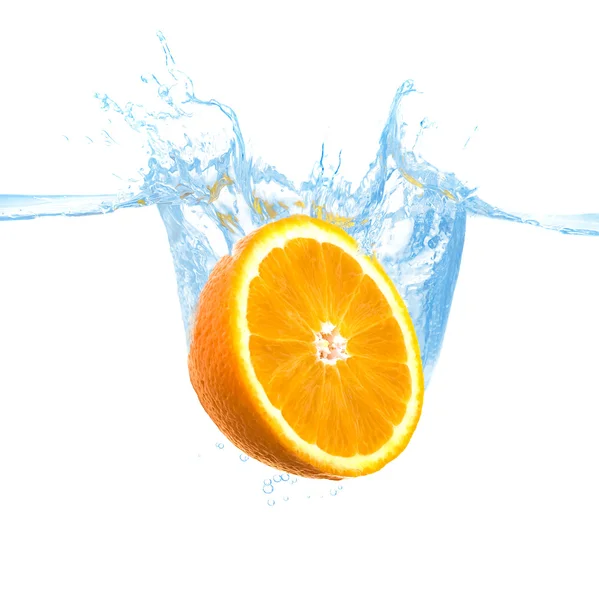 stock image Orange in the water