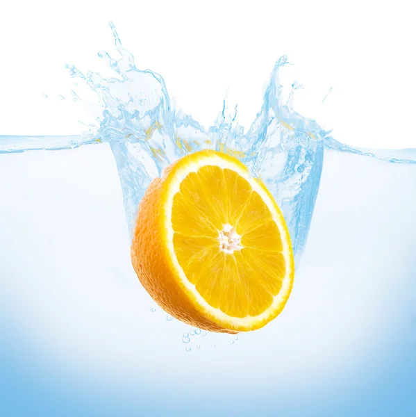 stock image Orange in the water