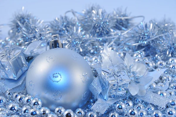 Silver blue background ball 2 — Stock Photo, Image