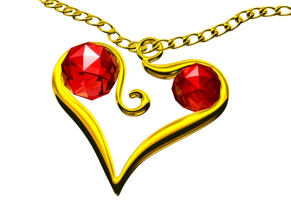 Heart blood ruby — Stock Photo, Image