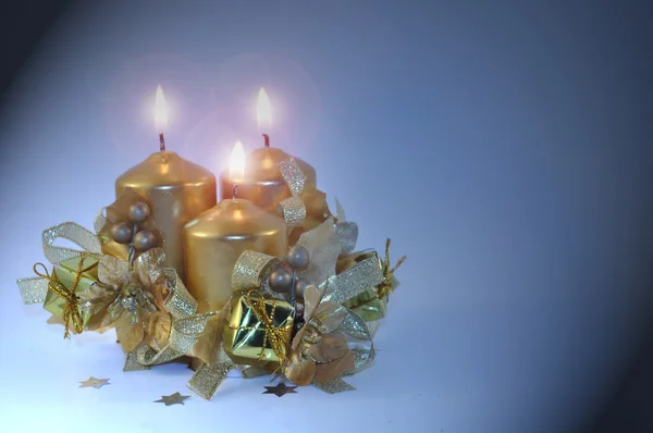 Tři svíčky — Stock fotografie