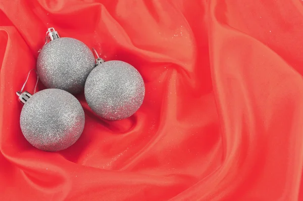 Red Background silver — Stock Photo, Image