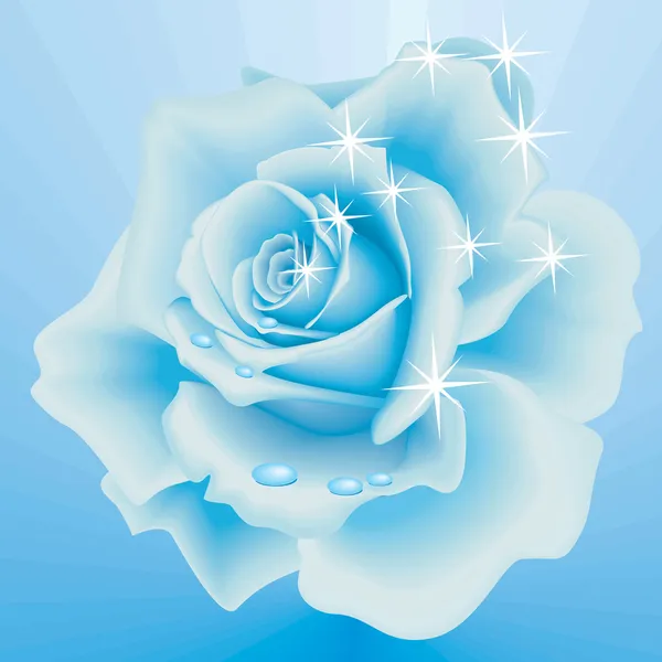 Rose congelée — Image vectorielle