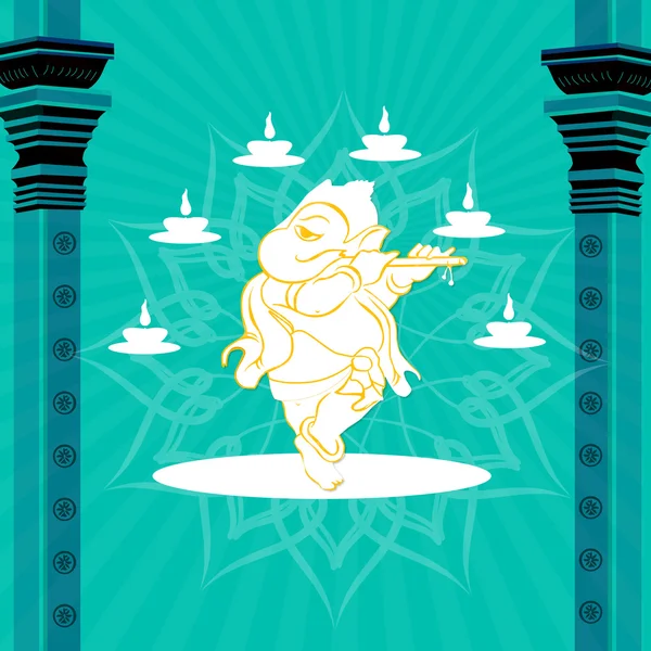 Staty av guden ganesha — Stockfoto