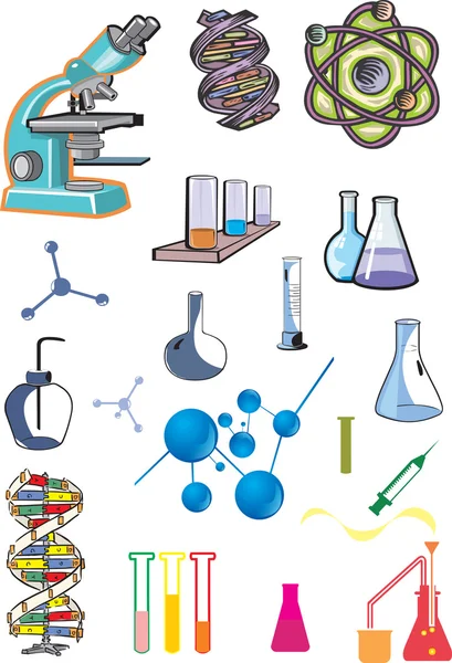 Collection of laboratory equipments — Stock Photo, Image