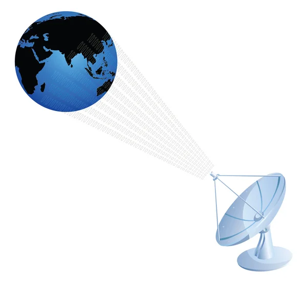 Comunicazioni via satellite — Foto Stock