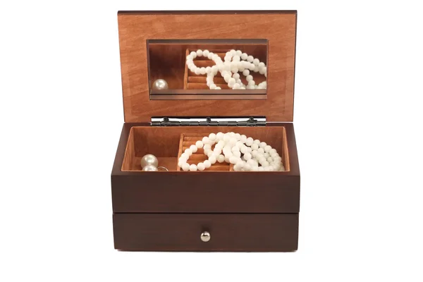 Prachtige houten kist — Stockfoto
