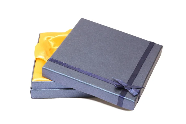 Beautiful blue open Gift Box — Stock Photo, Image