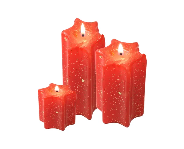 Czerwona świeca — Zdjęcie stockowe