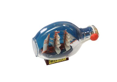 Ship in a bottle clipart
