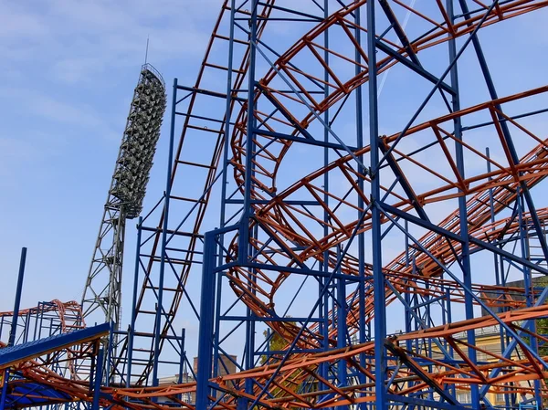 Stock image Part of Attraction a roller coaster