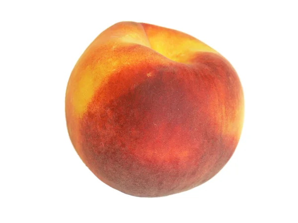 Большой спелый персик изолировать — стоковое фото