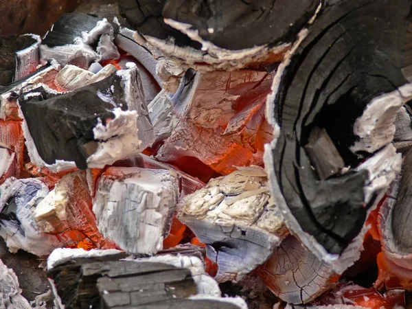 stock image Charcoal decays. Heat. Close up.