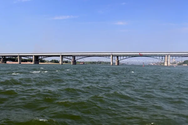 stock image Gate over river