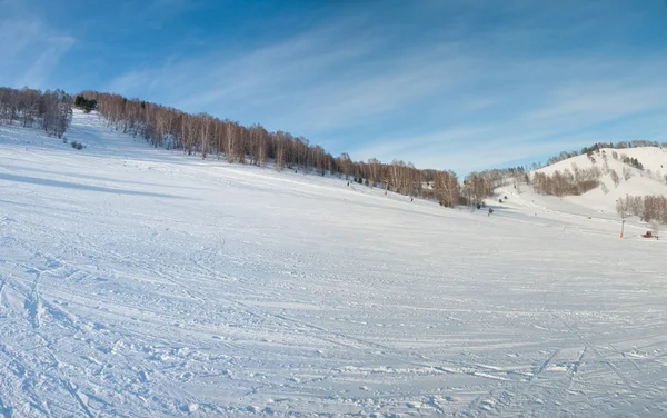Fondo de la línea de esquí de montaña — Foto de Stock