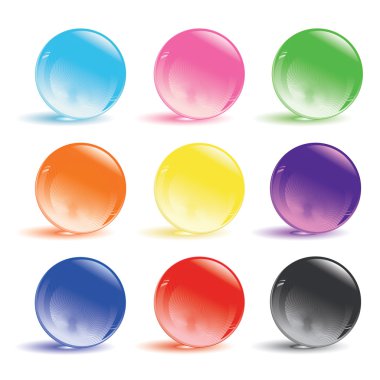 Glass balls clipart