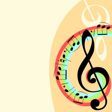 Musical background clipart